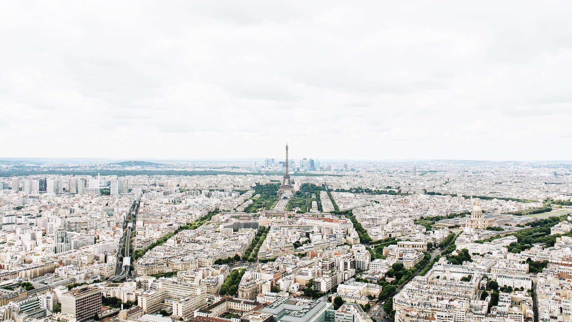 Image vue du haut de Paris
