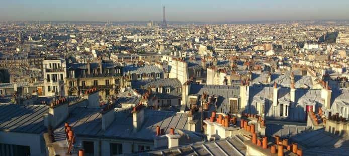 Image vue du haut de Paris