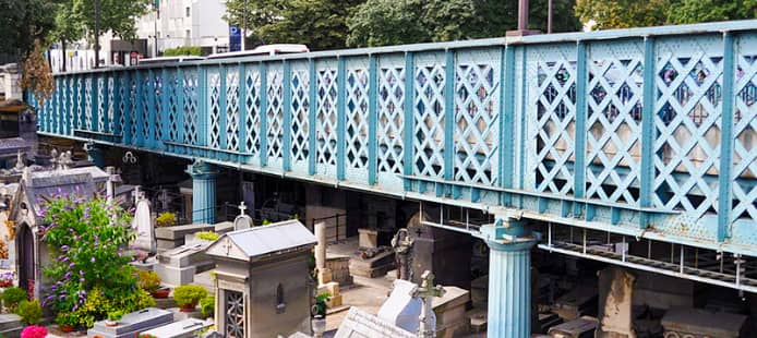 Photo cimetière sous le pont Caulaincourt Paris 18