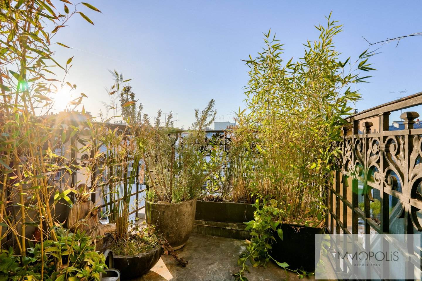 Charming studio with terraces, rue Lapeyrère Paris 18e. 6