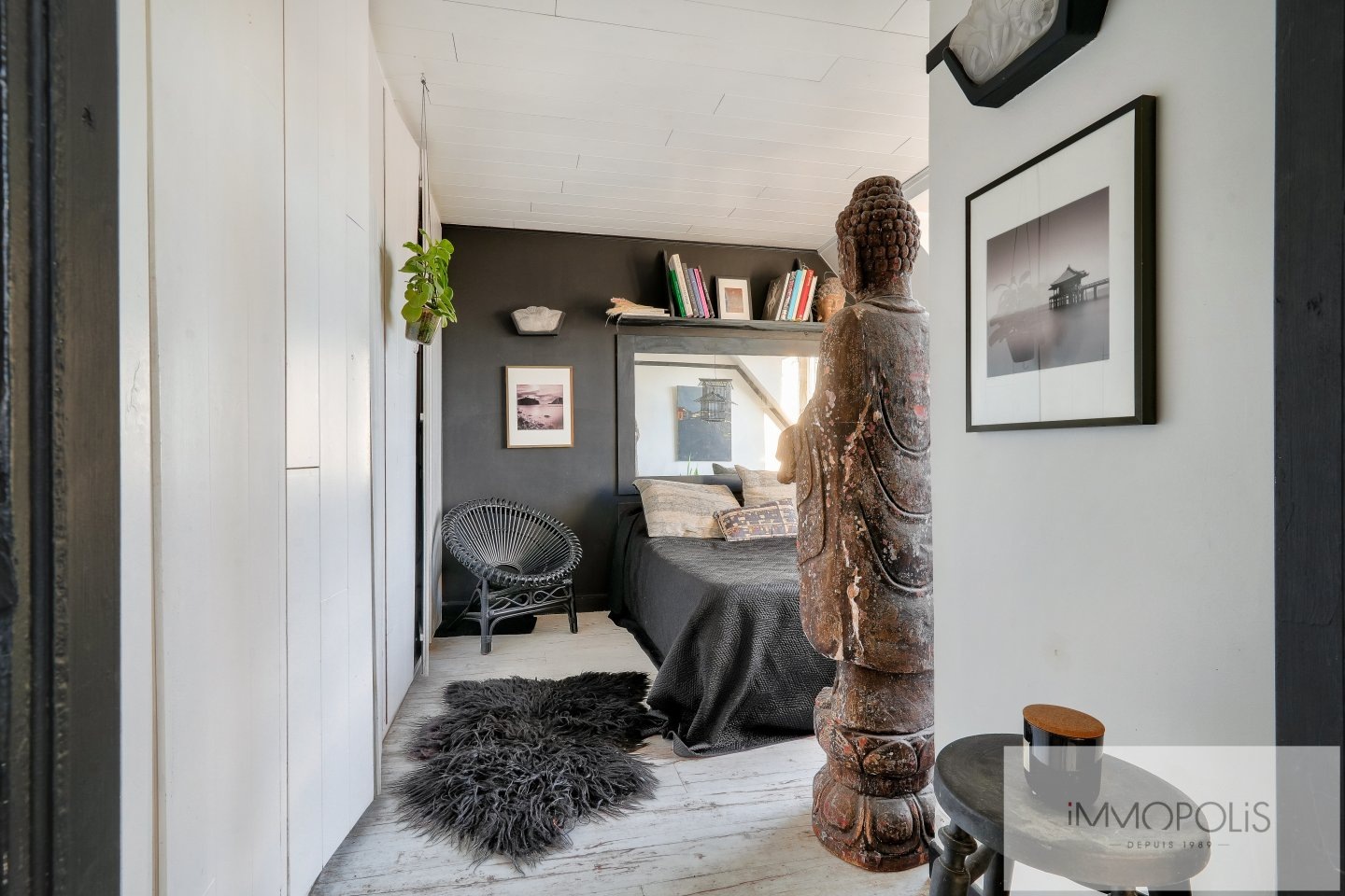 Charming studio with terraces, rue Lapeyrère Paris 18e. 7