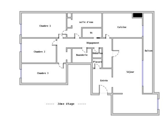 Chatillon apartment 5 room (s) 104 m2 11