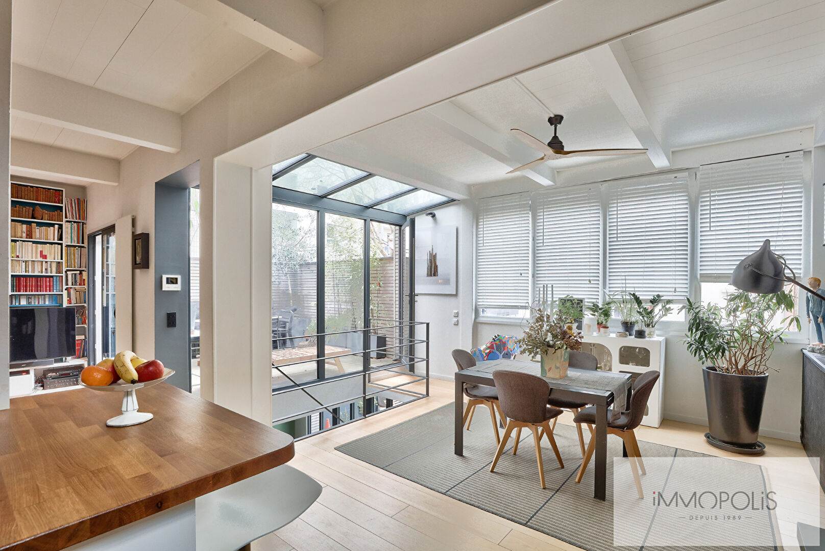 Off-market : maison aux prestations exceptionnelles à Saint Ouen Sur Seine, 6 pièces, grande réception, 1 cour intérieure et 1 terrasse 8