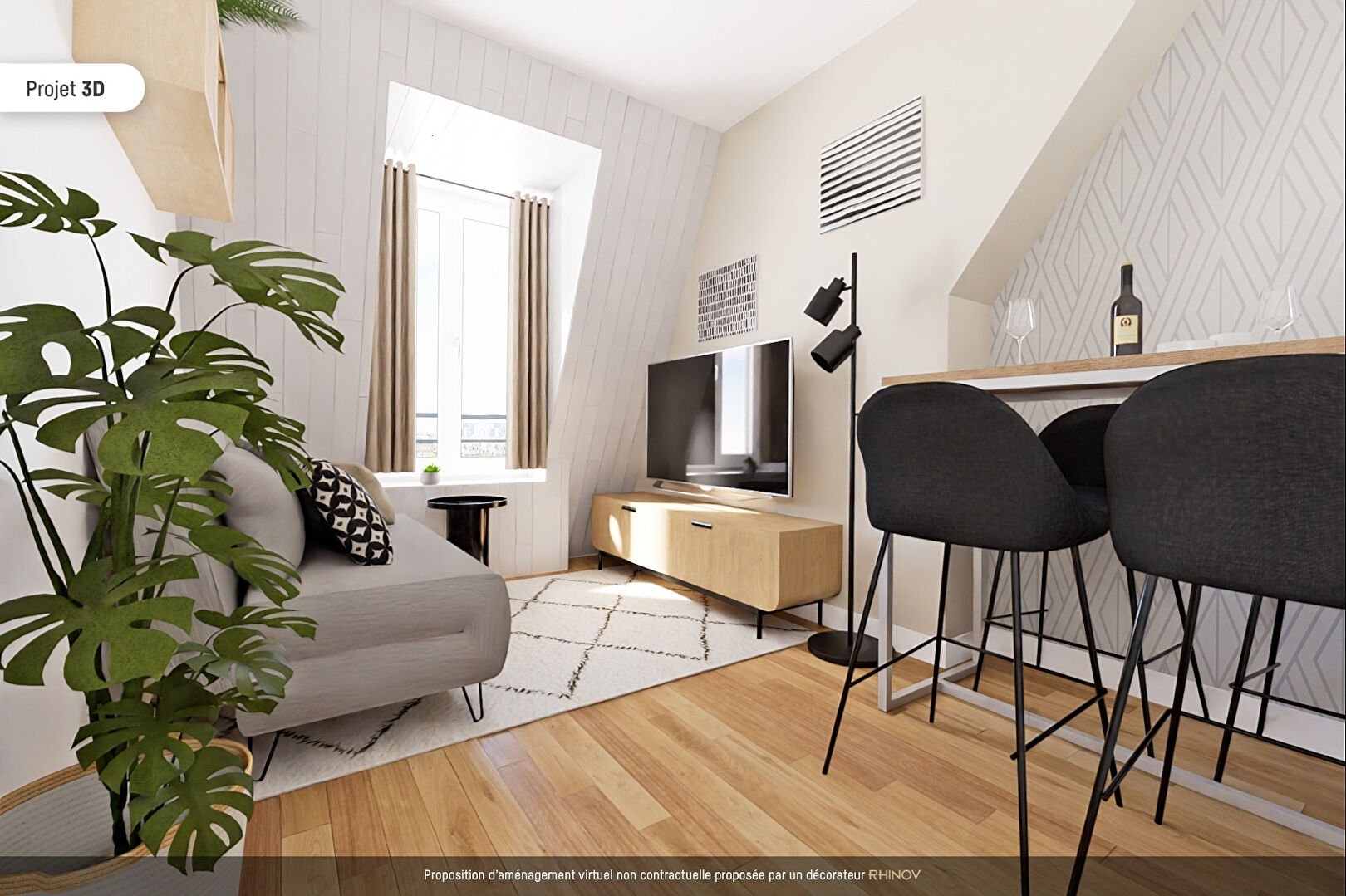 Studio avec vue imprenable cimetière de Montmartre ! 1