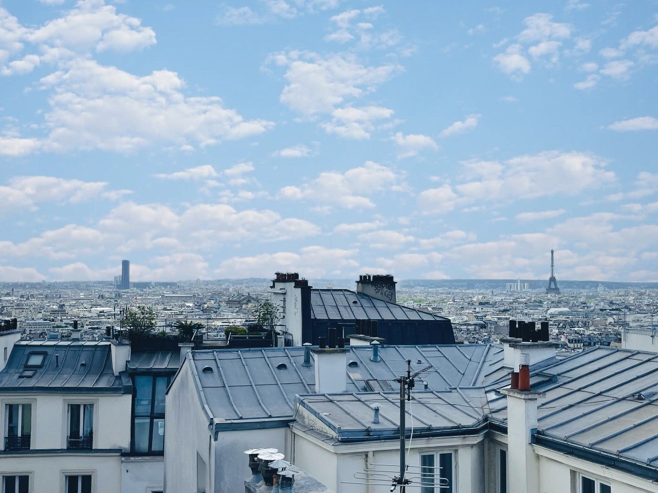 Haven of peace with a view of the Sacred Heart and Paris, in the top floor in Montmartre! 7
