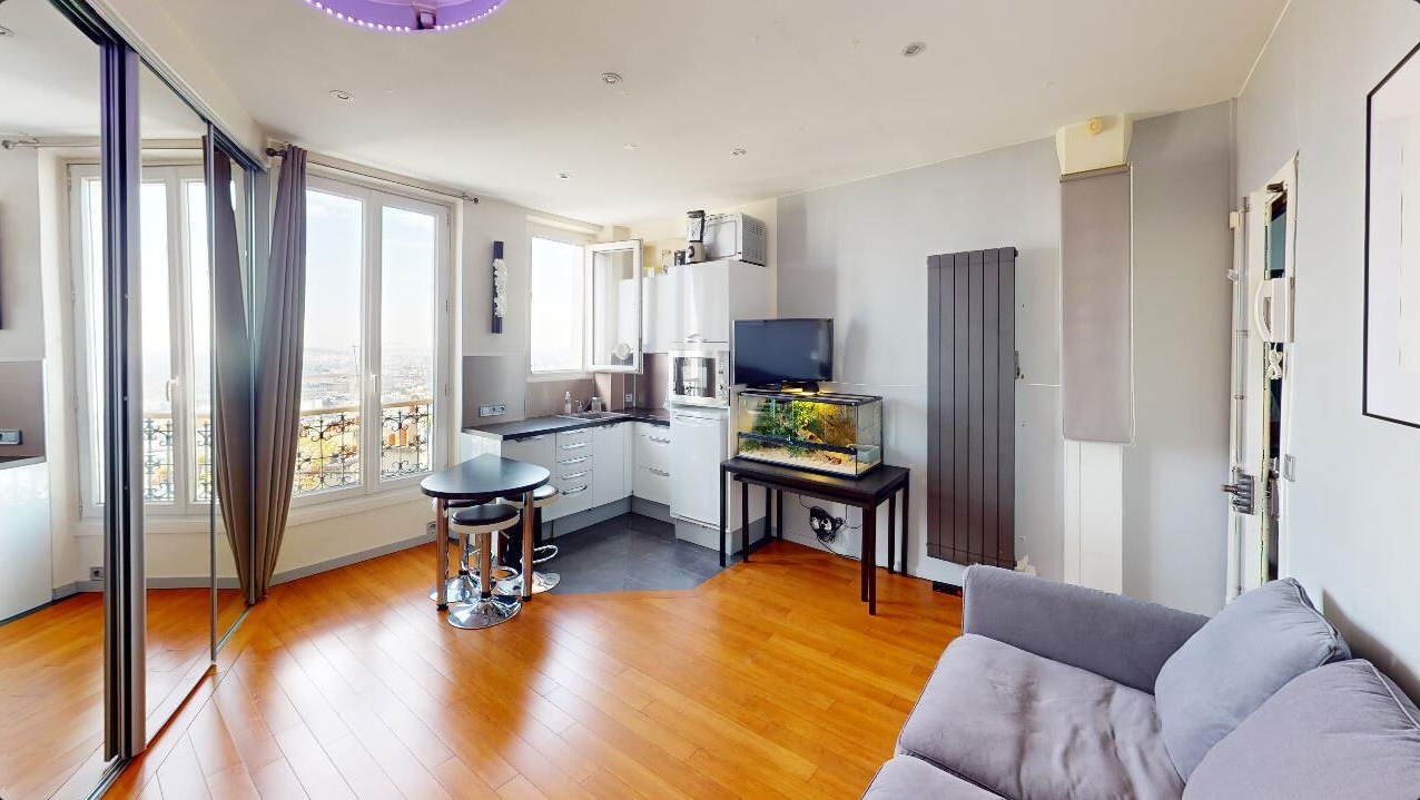 Appartement Paris 1 pièce(s) 20.56 m2 4