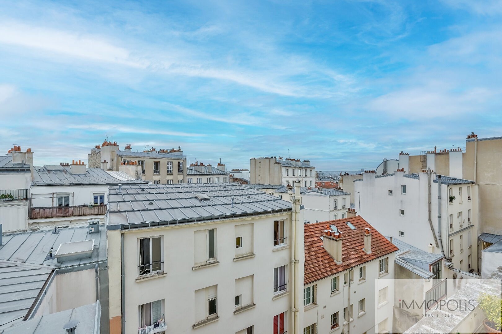 Viager occupé : Studio plein sud avec vue sur les toits de Paris, Rue Berthe, Montmartre 1