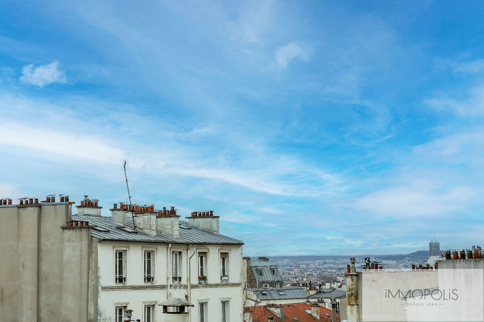 Viager occupé : Studio plein sud avec vue sur les toits de Paris, Rue Berthe, Montmartre 11
