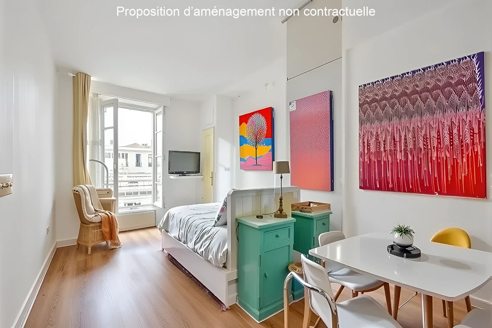 Viager occupé : Studio plein sud avec vue sur les toits de Paris, Rue Berthe, Montmartre 3