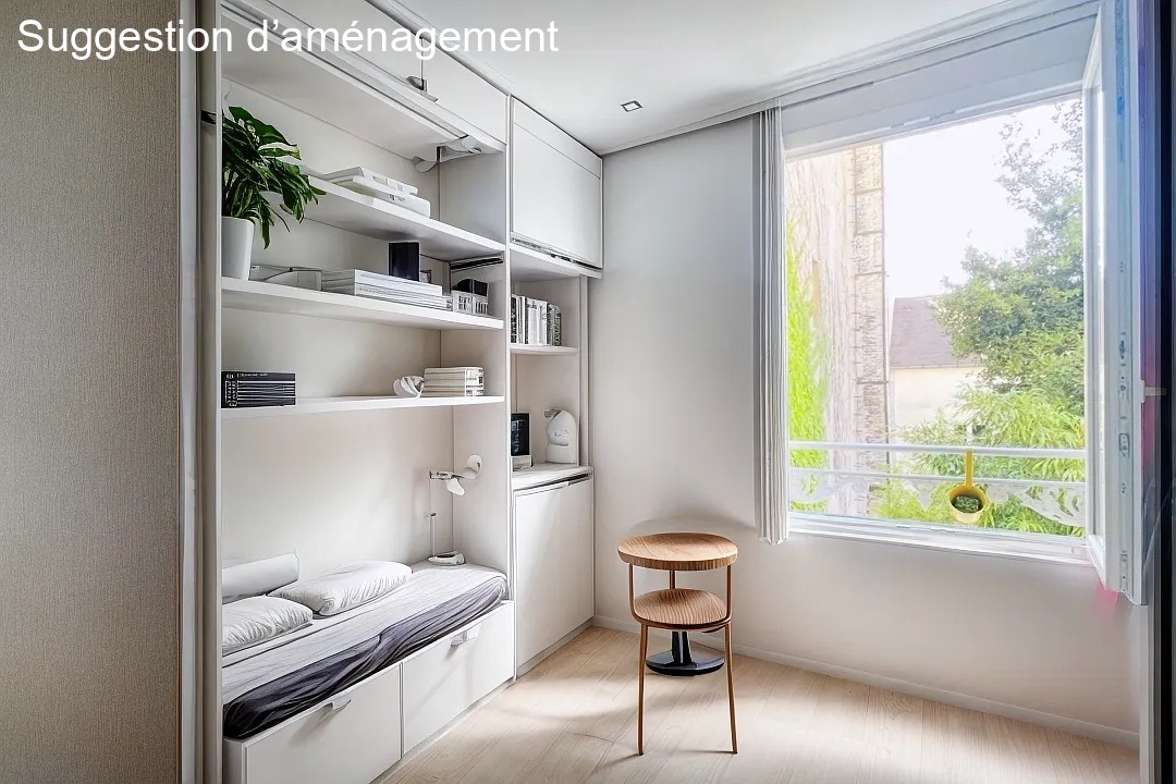 Montmartre, charmant studio donnant plein sud sur des jardins : le calme absolu ! 11