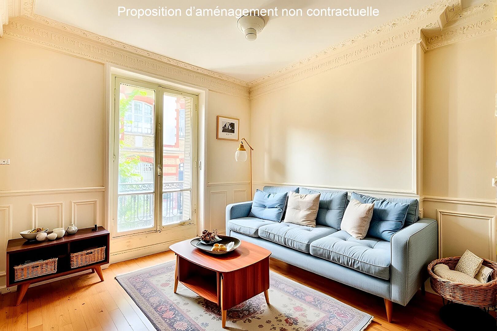 Appartement à moderniser : 3 pièces avec charme de l’ancien, rue Championnet (portion piétonne) 1