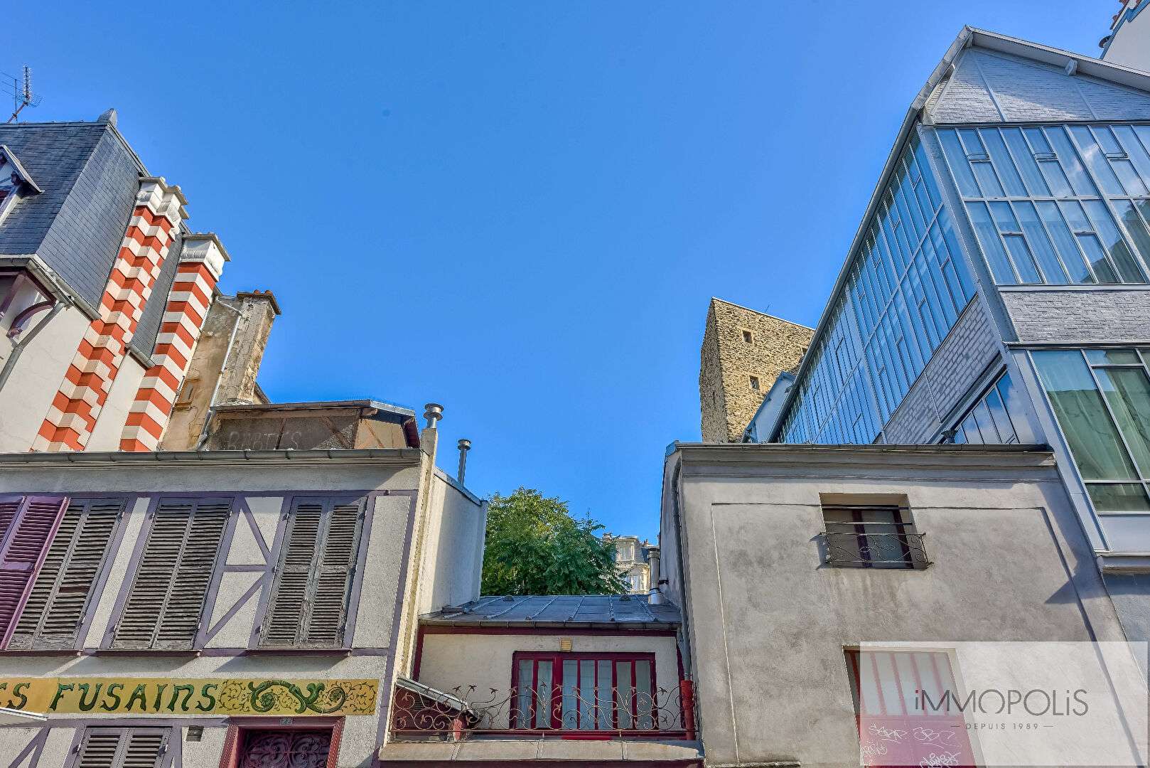 Montmartre – Rue de Tourlaque – Vue dégagée sur la Cité des Fusains – démembrement de propriété temporaire de 10 ans 12