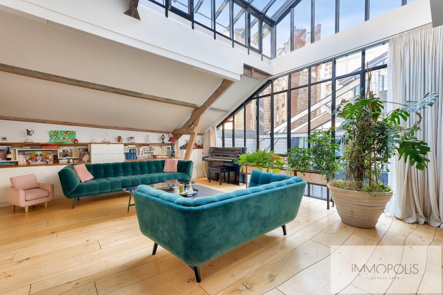 Loft comme une maison Joseph de Maistre / Caulaincourt Dernier étage ! 1