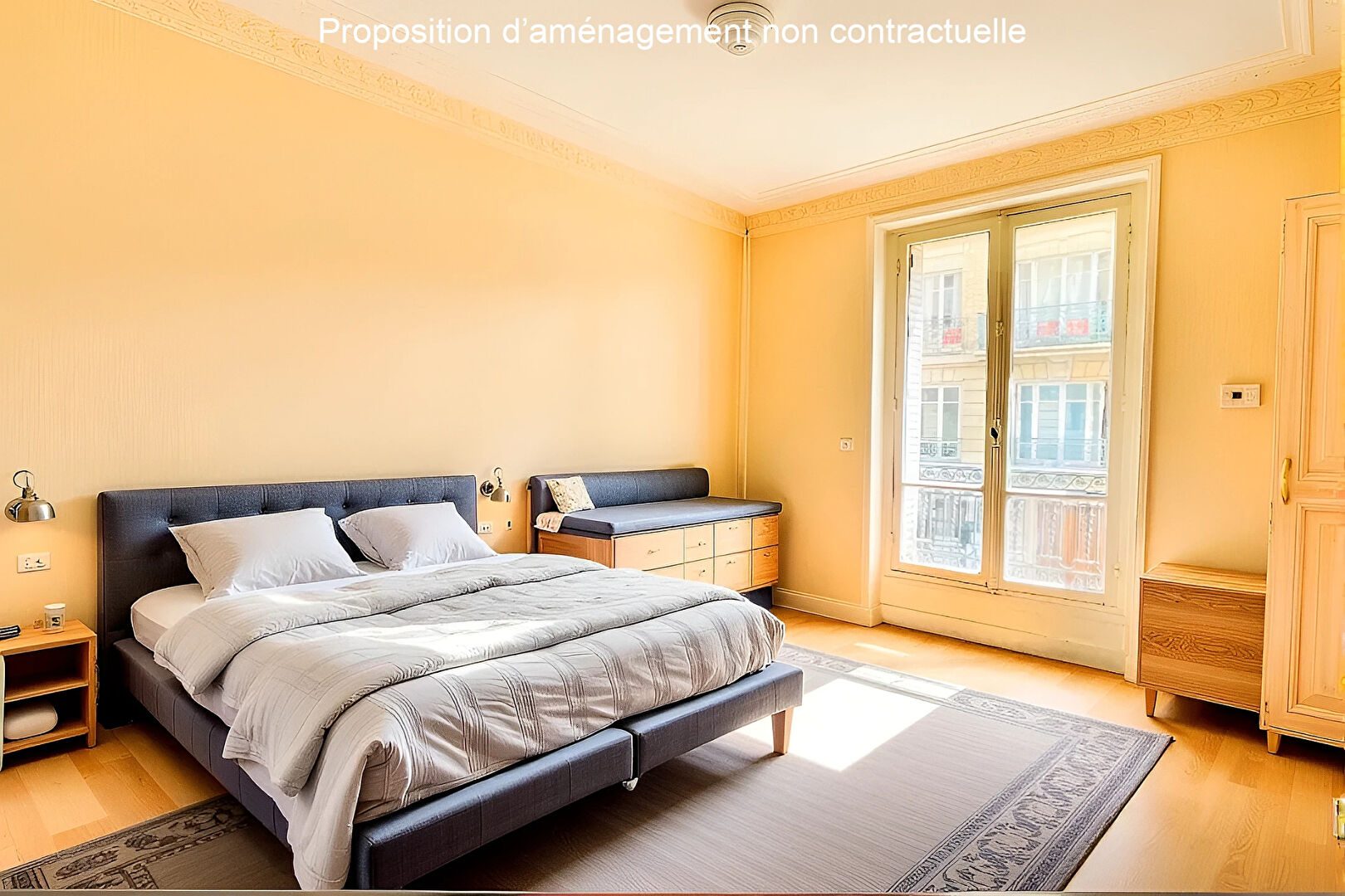Apartment to modernize: 3 rooms with old-world charm, rue Championnet (pedestrian portion) 8