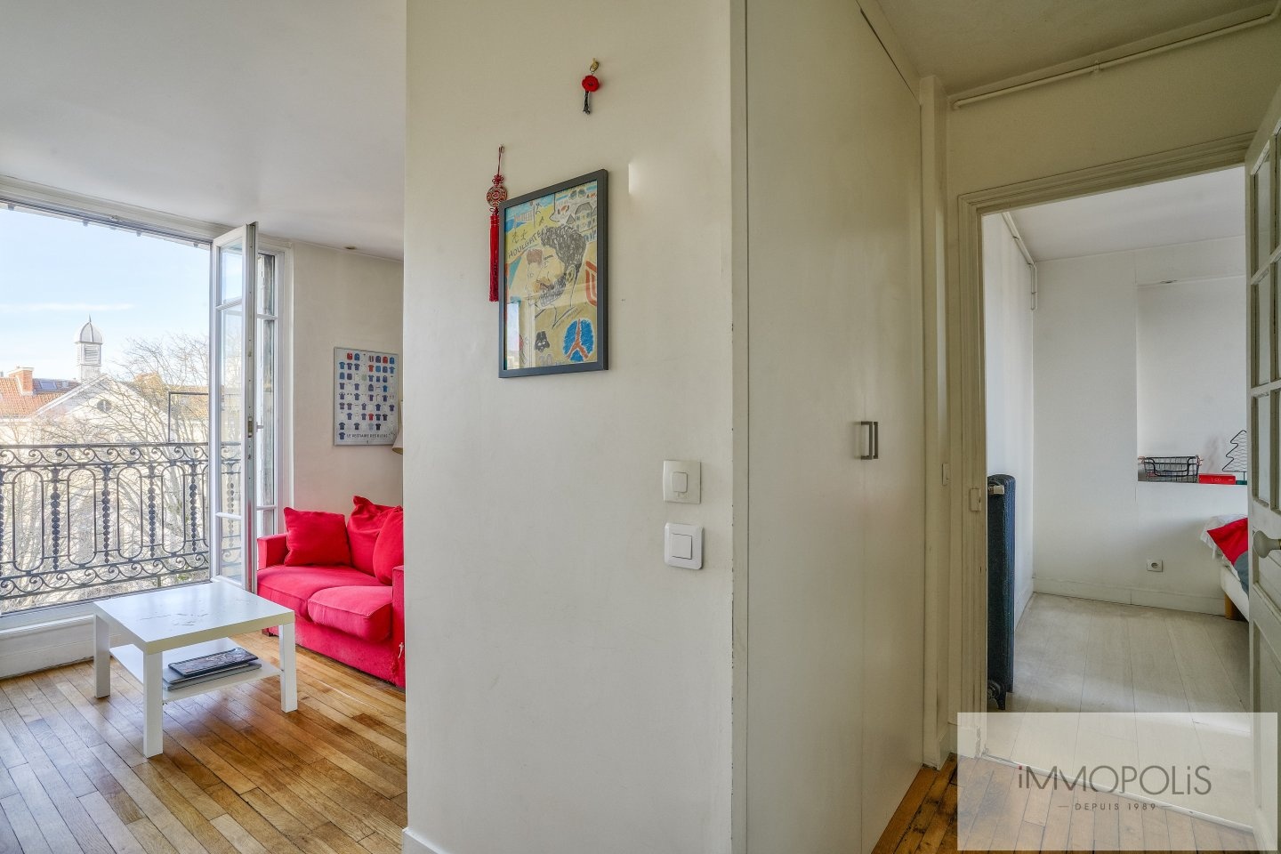 Superb 2 room apartment Ménilmontant/Sorbier Balcony open view 5