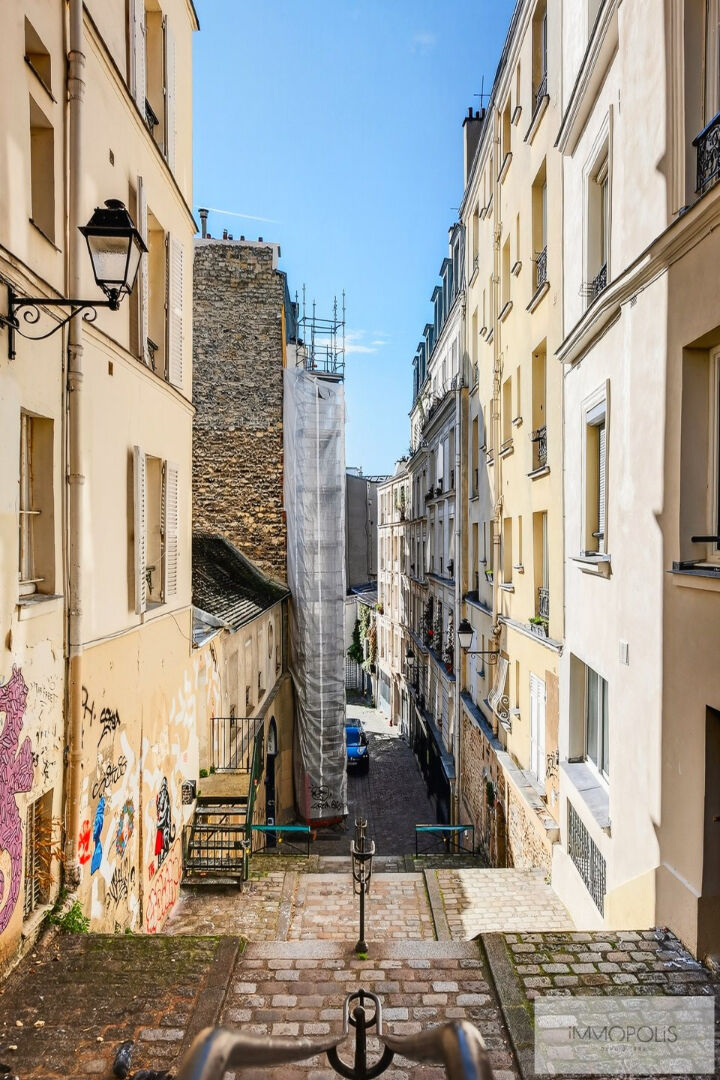Rue des Trois Frères en plein coeur des Abbesses. 15