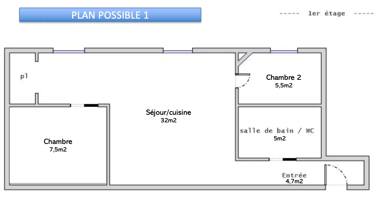 Montmartre – renovated 3 room apartment, potential 2 bedrooms, near Sacré-Coeur 17