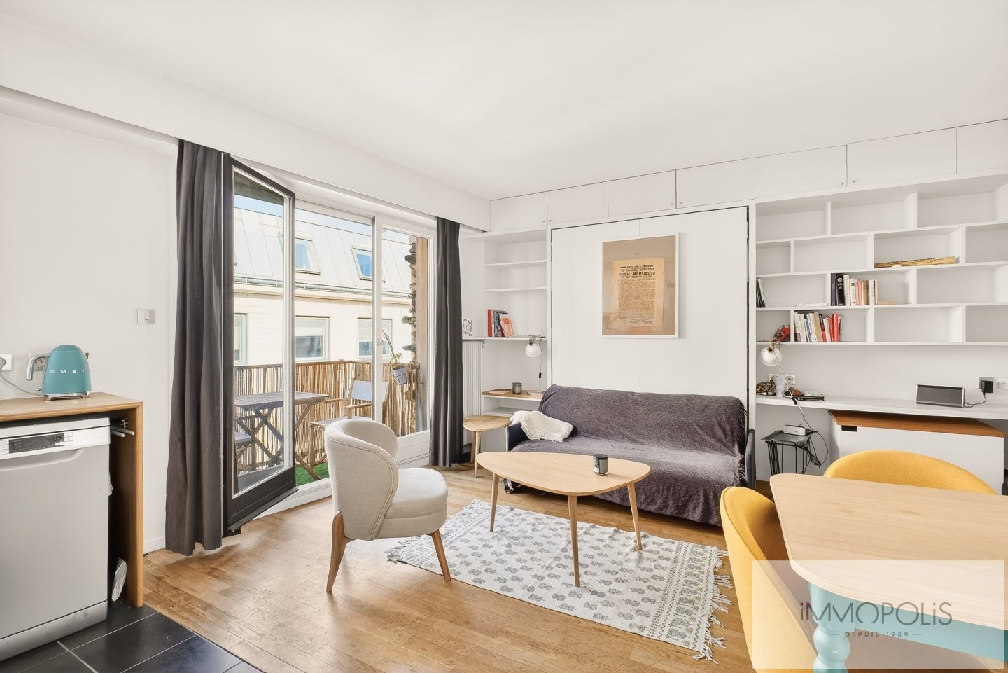 Superb Studio Saules/Francoeur West facing balcony Elevator 3
