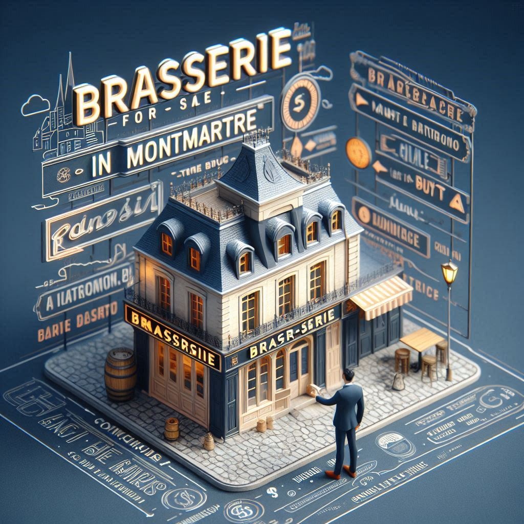 Renowned brewery in Montmartre, in Abbesses, Paris 18th 1