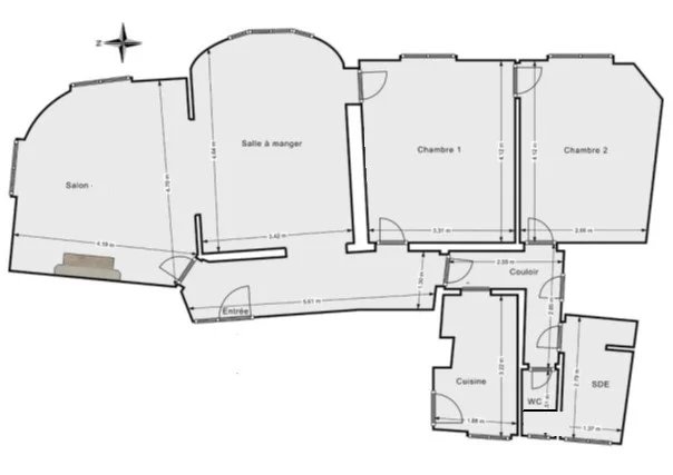 Opportunité rare : vente en nue – propriété d’un charmant appartement à moderniser, quartier Lamarck-Caulaincourt 6 Opportunité rare : vente en nue – propriété d’un charmant appartement à moderniser, quartier Lamarck-Caulaincourt 6