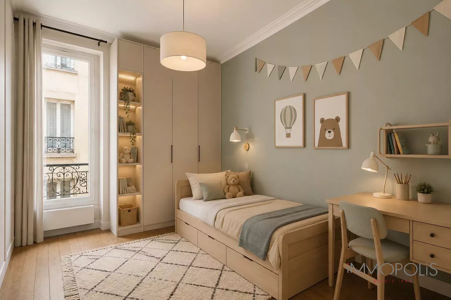 Rue Caulaincourt – beau trois pièces vue dégagée 7 Rue Caulaincourt – beau trois pièces vue dégagée 7