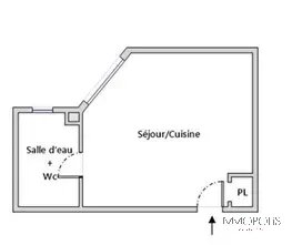 Studio rue Berthe in Montmartre. 12 Studio rue Berthe in Montmartre. 12